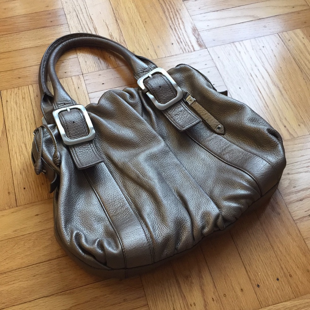 Cole Haan village north/south rouched satchel/bag
